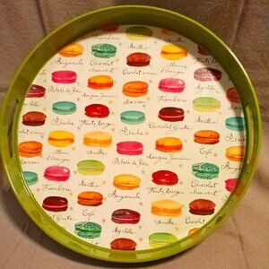Color macaron serving tray